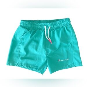 Champion Girls Athletic Shorts Teal Size 7/8